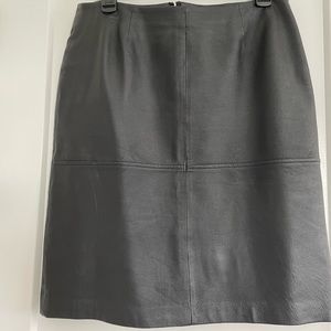 Black Leather Skirt